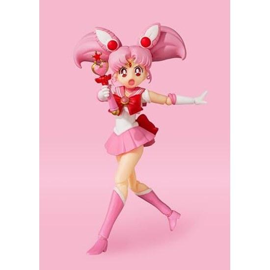 TAMASHII NATIONS S.H. Figuarts Pretty Soldier Sailor Moon Chibi - Animation Color Edition Approximately 140mm ABS PVC Painted Movable Figure BAS62983