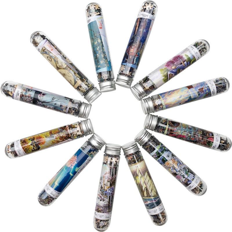150-Piece Mini Test Tube Puzzle Set - Teen Birthday/Educational Toy