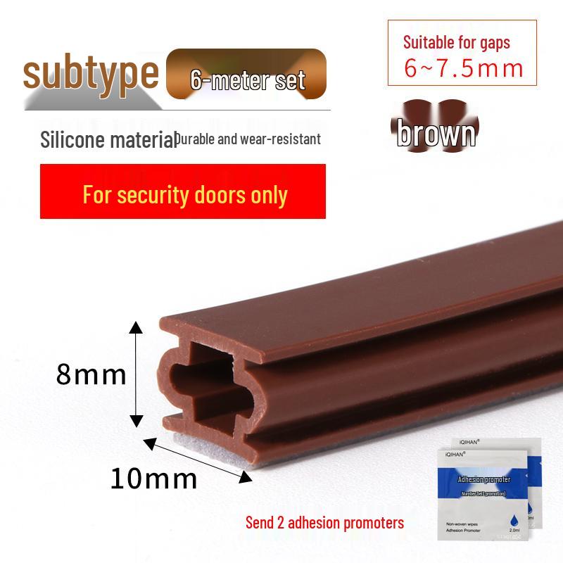 Diebstahlsichere selbstklebende Silikon-Dichtungsleiste für Tür und Fenster zum Abdichten gegen Wind und zur Isolierung
