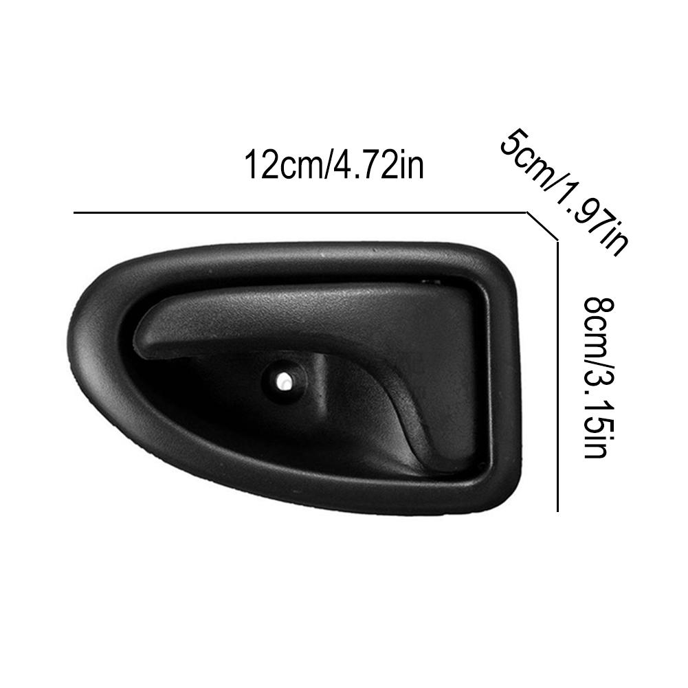 Car Door Handle Left Right Plating Handles Knobs Rubber Metal Wearable for Renault Clio Car Interior Accessories