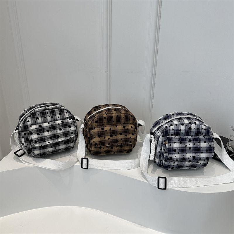 Mode Karomuster Kleine Tasche für Damen Koreanische Version Mini Vielseitige Schulter-Umhängetasche für Damen