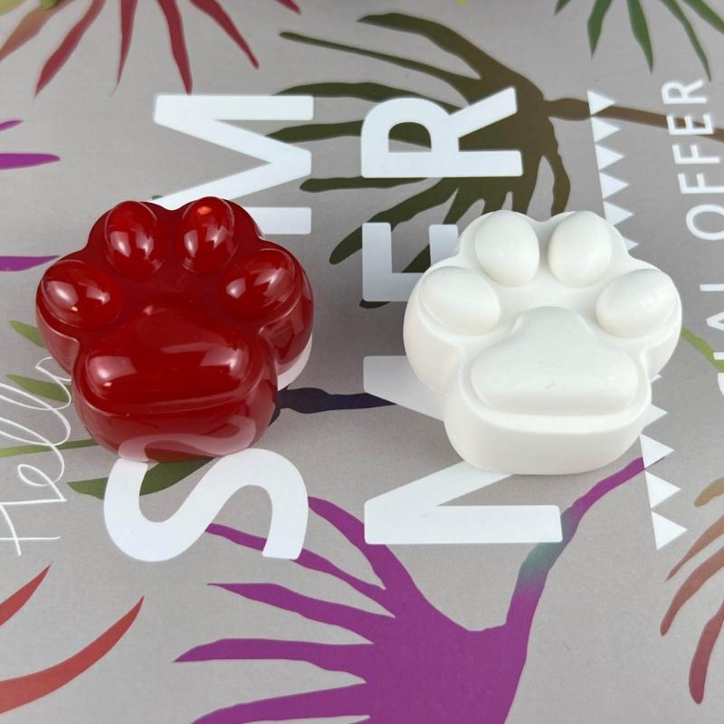 Lovely Cat Paw Charm Silicone Mold Frosted Texture/Crystal DIY Craft Epoxy Resin Molds Pendant Jewelry Tools Accessory