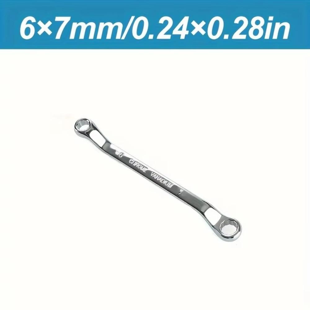 Repair Tool Chrome Vanadium Steel Plum Wrench Dual Head 45-Degree Dual-purpose Wrench 6-27mm Auto Repair Wrench
