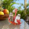Durable Resin Kitchen Storage Creative Animal Condiment Holder, Organizer Rack for 2 Spice Dolphin Seasoning Jars, Cute Flamingo Pelican