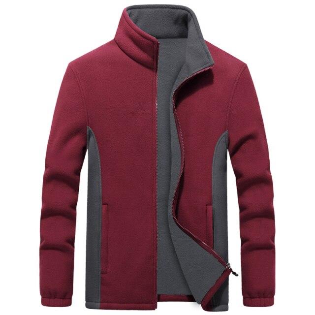 Mens Plus Size Softshell Fleece Jackets Male Warm Sweatshirts Thermal Coats Windbreaker Sportswear Brand Clothing  7XL 8XL 9XL