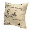 Nieuwe Live Laugh Love Quotes Kussenhoes Woondecoratie Katoenen Linnen Kussensloop