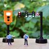Model Traffic Toy Light Signs Mini Traffic Light Building Blocks Mini Stop Model Toys  Girl Boy