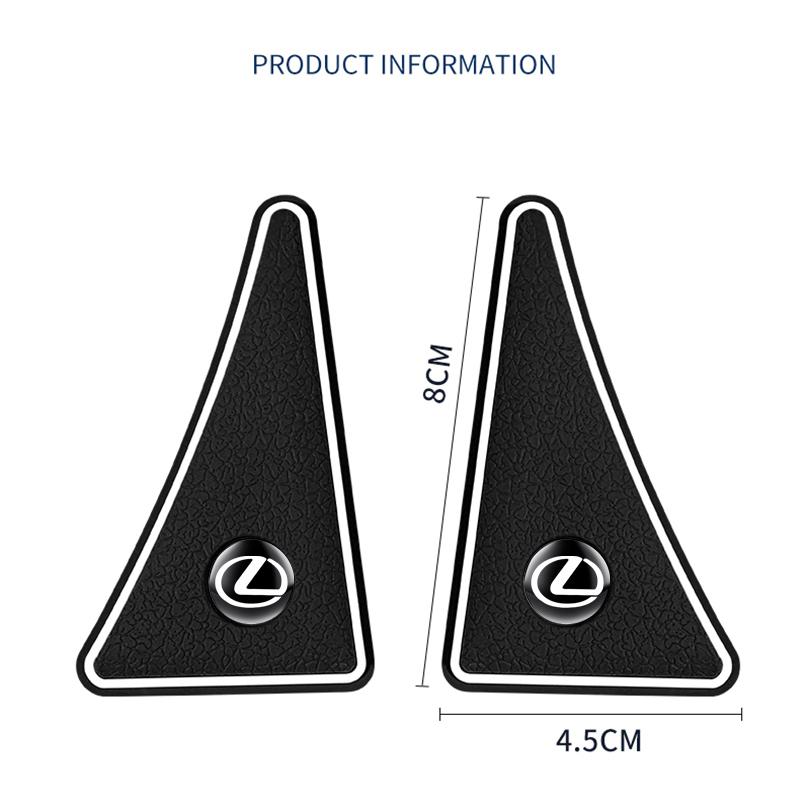 2x Rubber Car Door Protection Corner Cover Edge Protection Anti-Collision Scratche For Lexus F SPORT GX460 Ct200h IS250 ES 220D