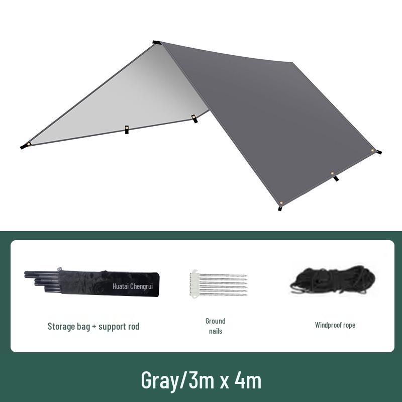 Portable Outdoor Sunshade Rainproof Tent Tarp for Camping and Beach