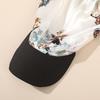 European and American colored large square scarf hat, satin simulated silk scarf, holiday headscarf with brim, one-piece headscarf hat hair accessory