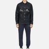 Evisu AW23 Seagull Logo And Icon Embroidered Shirt Men shirts Denim-Blue 2EAHTM3SL7031XXCT