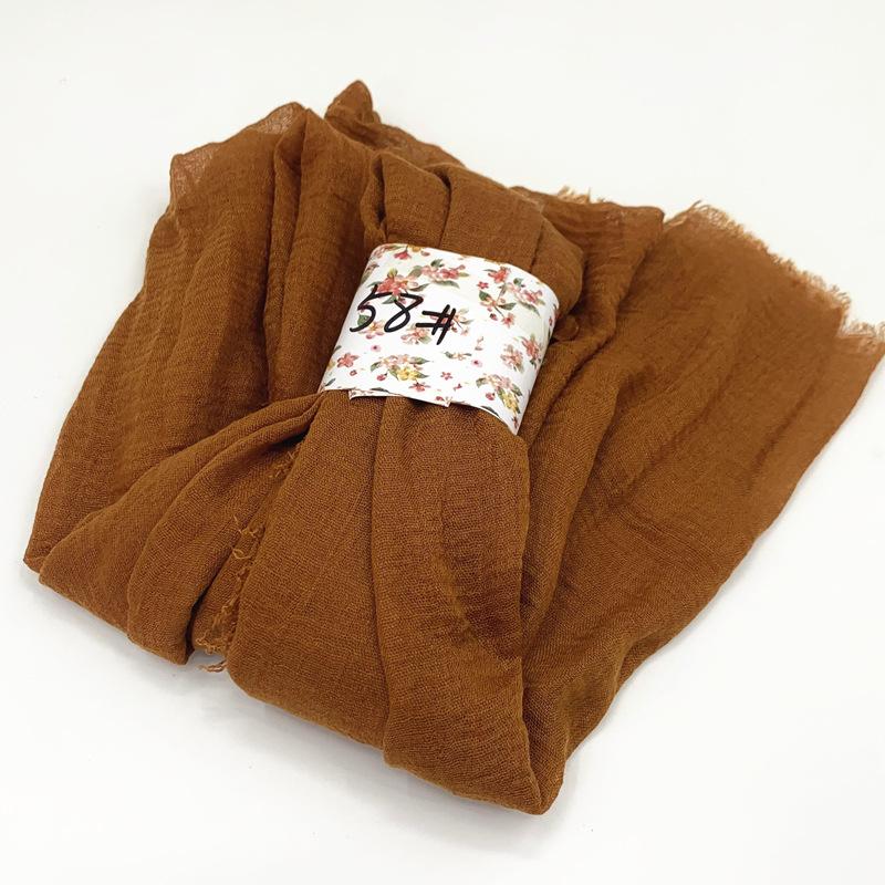 Women Cotton Scarf New Summer Girls Solid Color Sunscreen Thin Scarves Soft Shawl Foulard Viscose Spring Lady Wrap Shawls