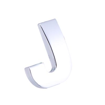 3D DIY Metallic Alphabet Sticker Car Emblem Letter Silver Badge Decal BK O Car Stickers Decals