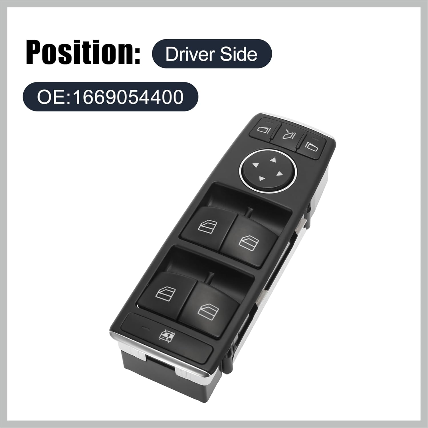 

Front Master Driver Side Power Window Switch 1669054400 Replacement for Mercedes-Benz ML350 2012 2013 2014 2015 Replacement Car Parts