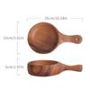 450/650ml Natural Beech Wood Handmade Salad Bowl with Handle Household Fruit Serving Tray Home Kitchen Cheese Butter Platter