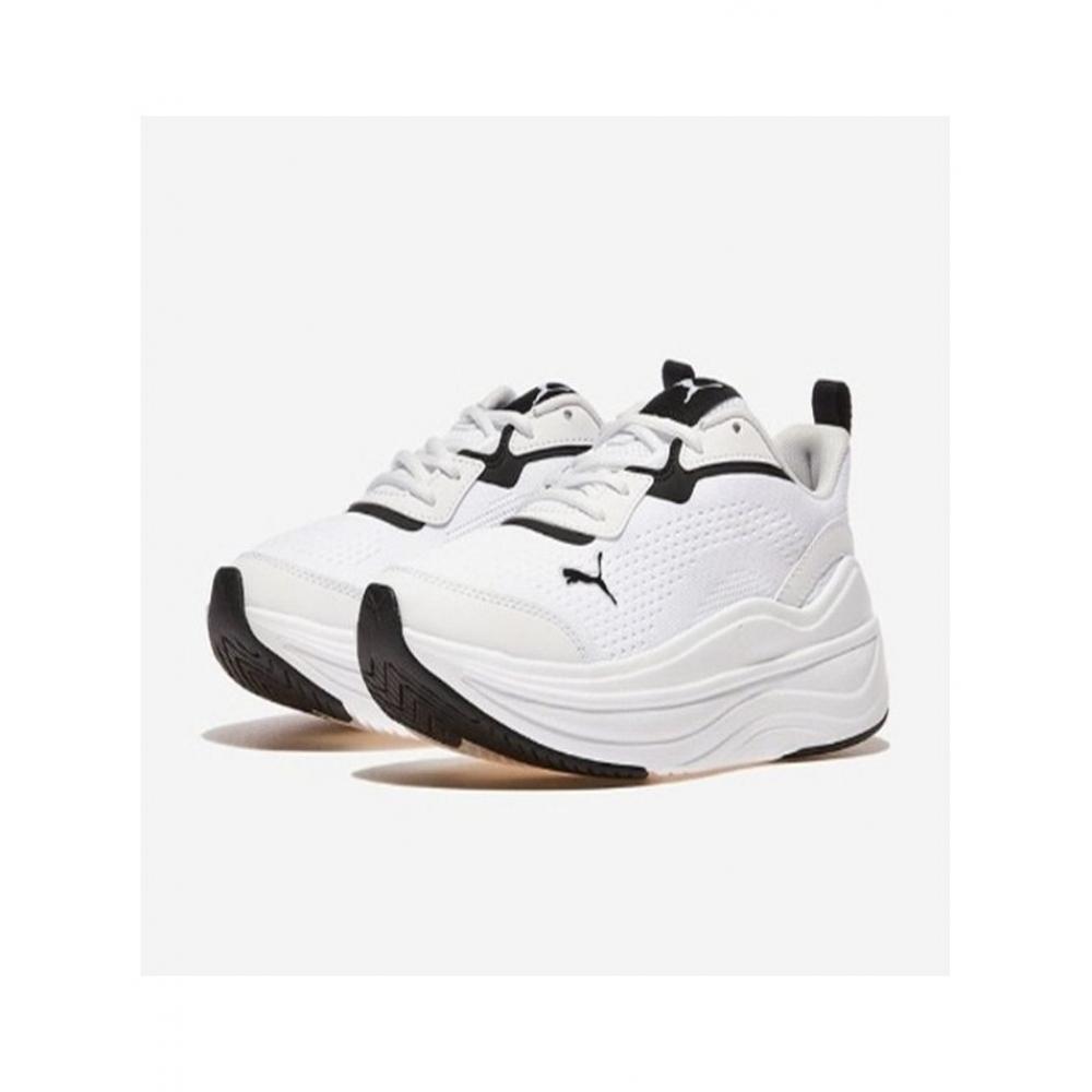 

Puma Unisex Running Shoes Soft Ride Stacked Clean Running Shoes white/240
