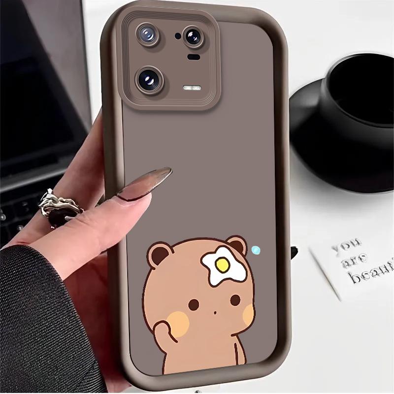 

Adorable Yier Bubu Case for Xiaomi Mi 15 Pro 14 14T 13 13T 12 11 Lite 11T POCO X7 X6 5G X5 X3 NFC F6 F5 M7 M6 4G Cover Funda POCO M6 4G
