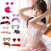 Cute Fox Tail Anal Plug Cat Ears Headbands Set Soft Cat Ears Headbands Collar Erotic Cosplay Couples Accessories SM Sex Toys