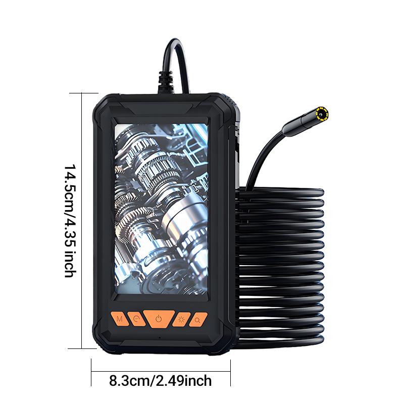 4.3 Inch 1080P Full-color Screen Automotive Endoscope Camera Waterproof 8mm Probe for Car Engine Cylinder Exhaust Diagnosis