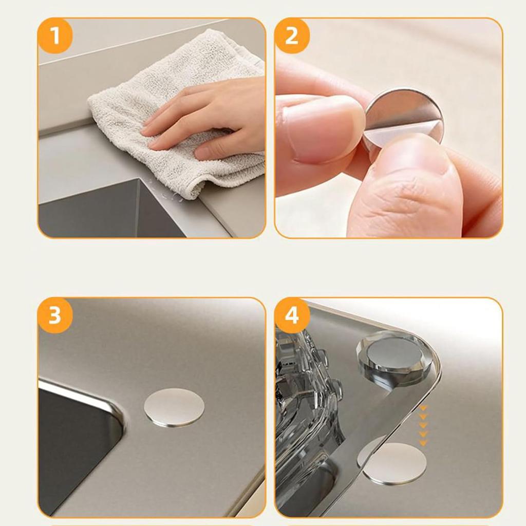 Triangular Basket Magnetic Drainer | Kitchen Sink Strainer | Sink Drainer & Storage Rack | Punch-Free Drainage Filter Baskets For Washing