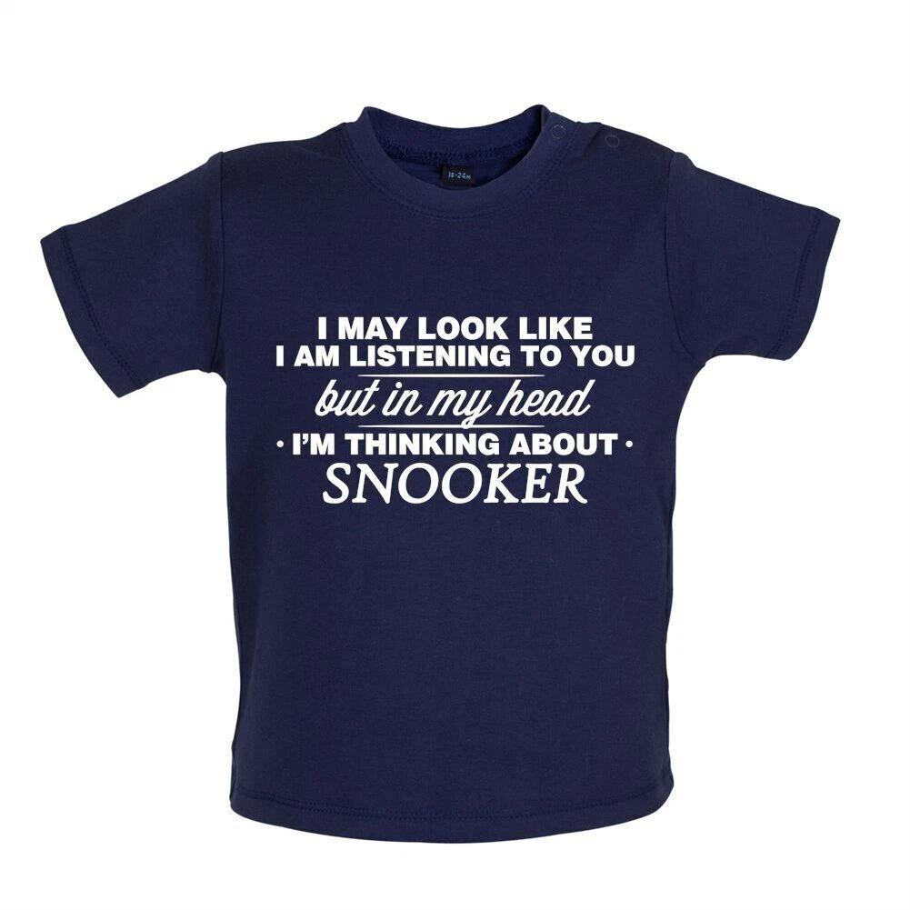 

In My Head I Think Of Snooker - Baby Kids Boys Girls Unisex T-Shirt / Babygrow - Crucible 100
