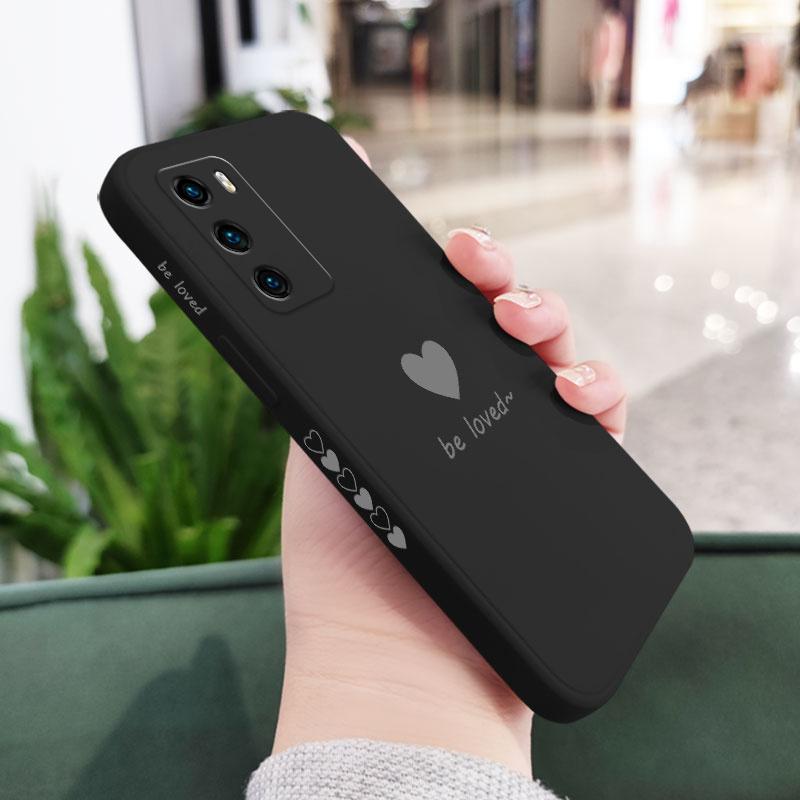 

Simple Love Phone Case For Huawei P40 P50 P30 P20 Pro Lite Nova 5t Y7A Mate 40 30 20 Pro Lite Liquid Silicone Cover For Mate20 Pro