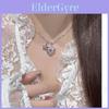 Collier Pendentif Cœur Étoile en Zirconium Finition Dorée Pour Femmes Mode