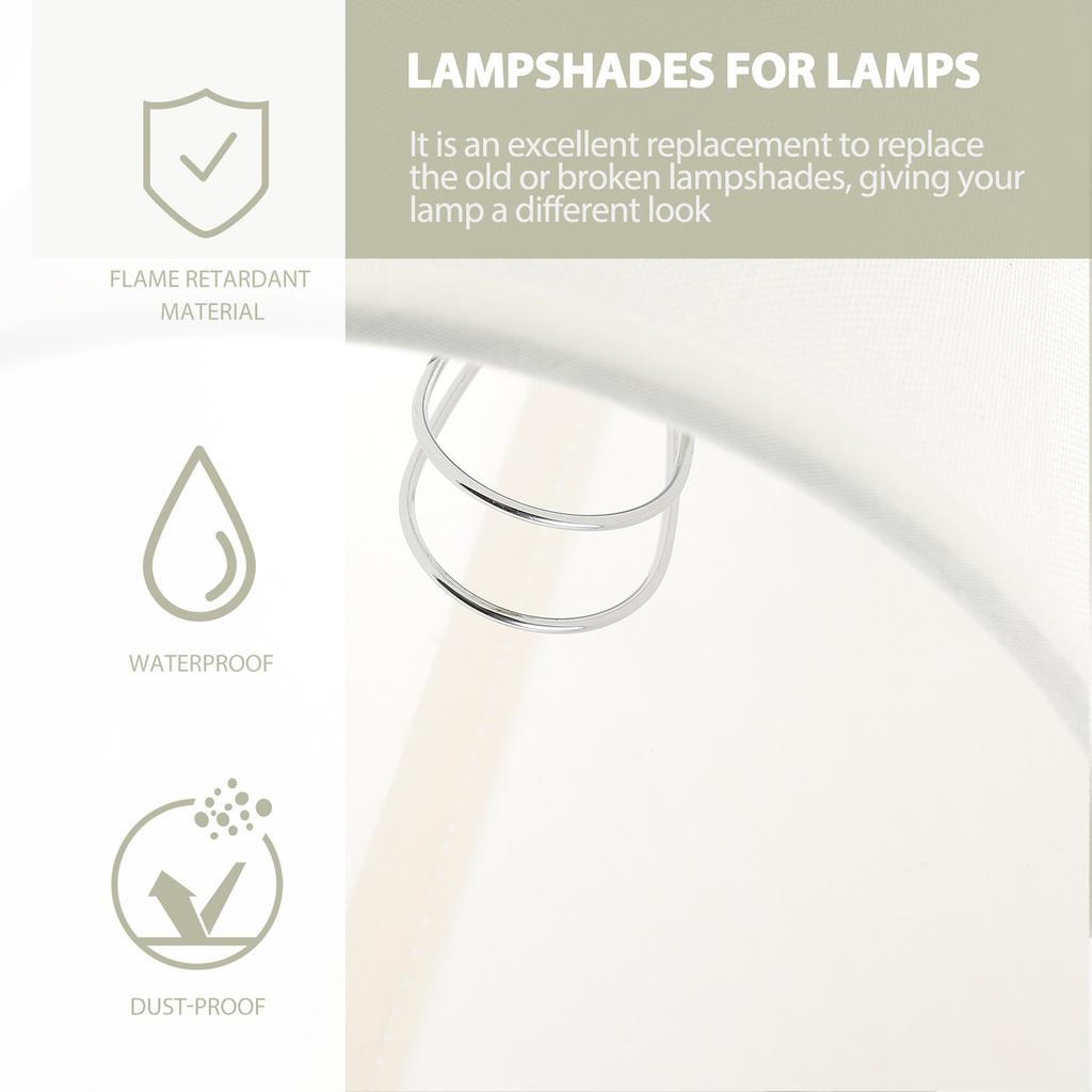 Fabric Lampshade Premium Cloth Lamp Shade Clip-on Light Cover for Table Floor Wall Lamps Cozy Protective Home Lighting