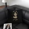 JJIM MMORRISON Band Cushion Cover Natural Linen Organic Fabric DoubleSided Printing Sofa Home Decor Gift Pillow Case