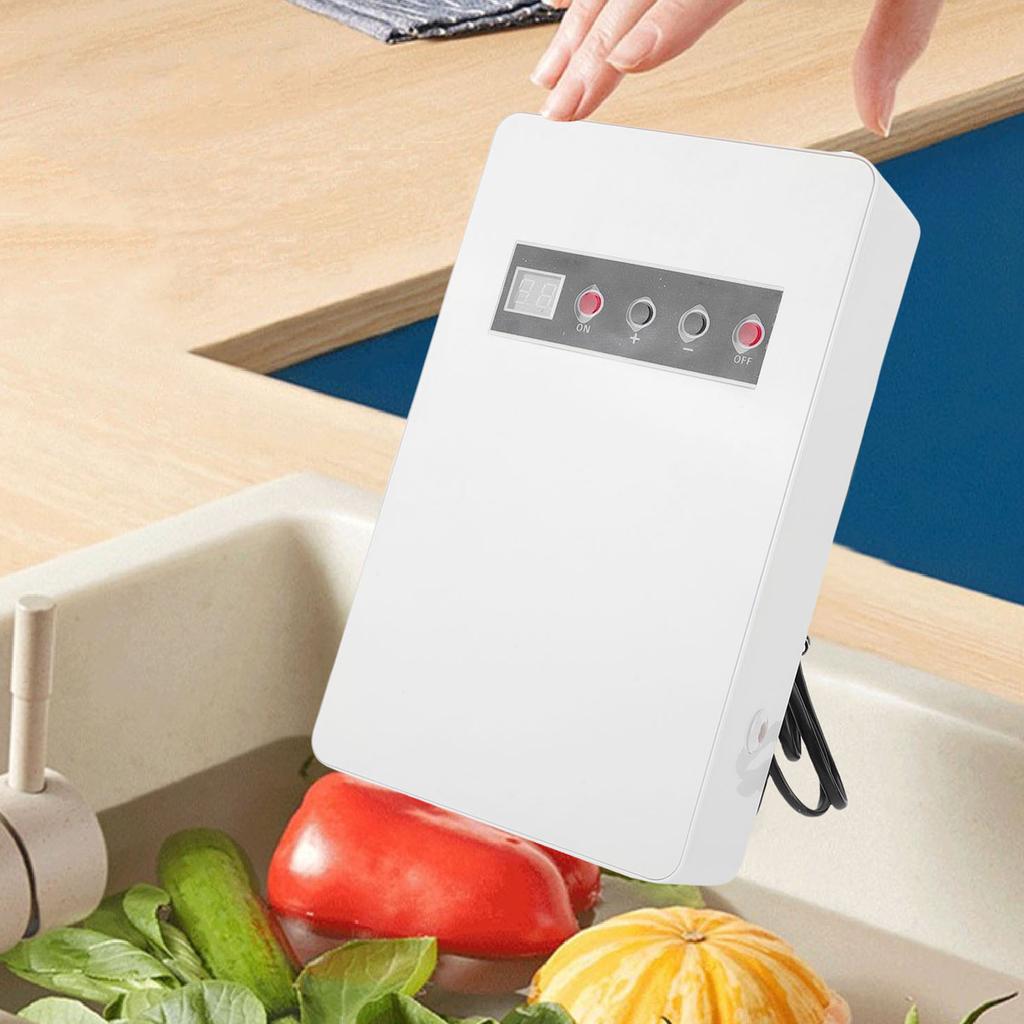 O₃ Generator Water Purifier O₃ Machine for Odor Removal Fruit Vegetable Cleaning Active O2 Decomposition