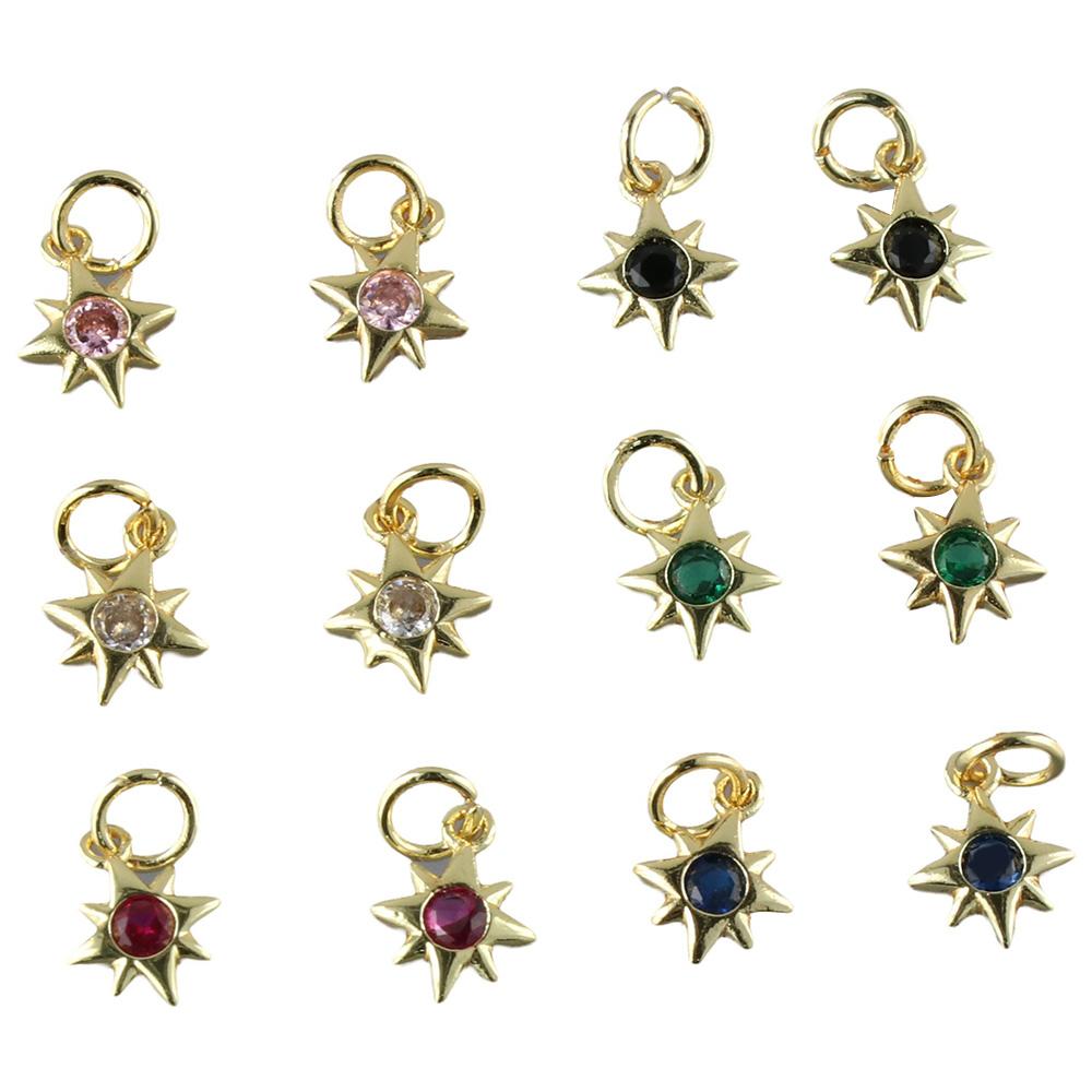 

20шт 20шт мерцающие звезды подвески разноцветные хрустальные подвески браслеты