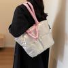 Large Capacity Underarm Bag Fashion Quilted Women Shoulder Bag Designer Space Padded Cotton Handbag Luxury Puff Shopper Tote