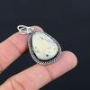 Pear Maligano Jasper Stone 925 Silver Anniversary Handmade Bezel Pendant Jewelry