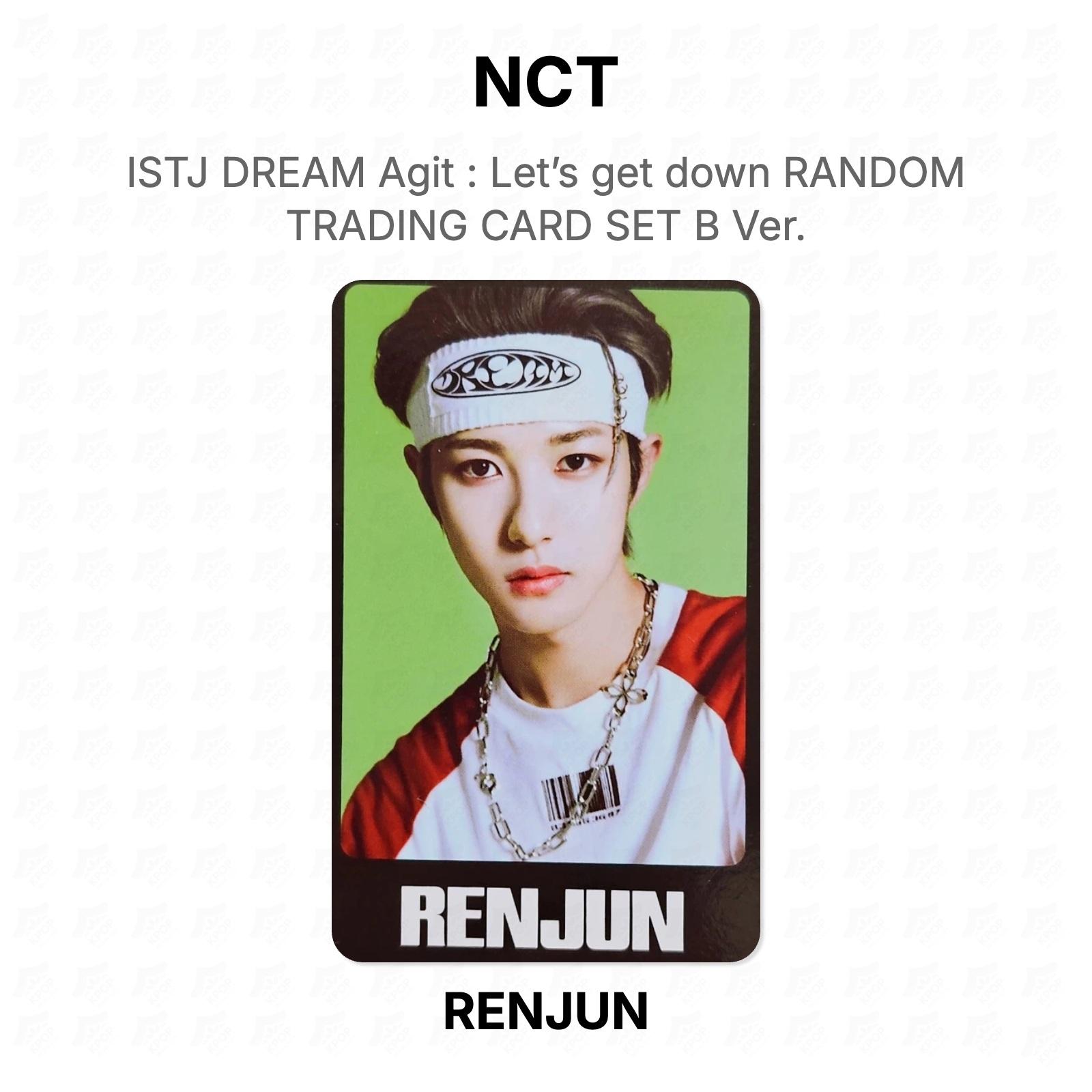 NCT ISTJ DREAM Agit : Let’s get down RANDOM TRADING CARD SET B Ver. Official Photocard RENJUN