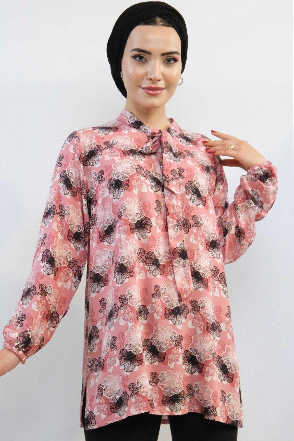 

Женская стильная туника больших размеров, модная блузка в полоску с завязками Mc5172