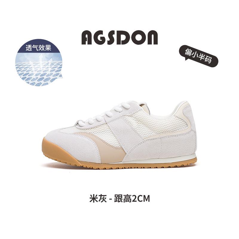 Augustine mesh Forrest Gump shoes women's 2025 new summer thin casual sports training shoes flat baseplate shoes