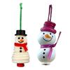 Yousheng DIY Button Christmas Ornament Kit Stacked Colorful Buttons Christmas Snowman/Santa/Angel/Tree Craft Making Set for Holiday Decor