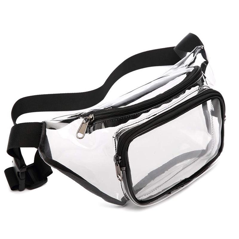 Fashion Clear Pvc Crossbody Bag Stadium Approved Waist Pack For Women Men Festival Sports Casual Style