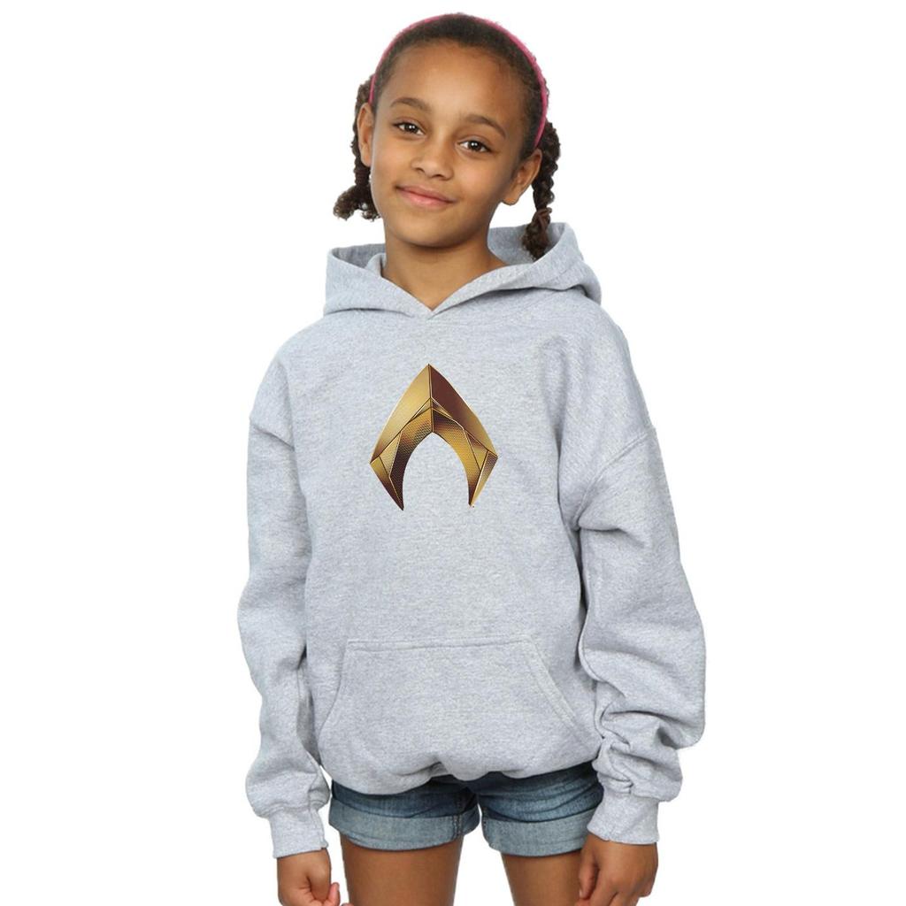 DC Comics Kapuzenpullover mit Aquaman-Emblem für Mädchen