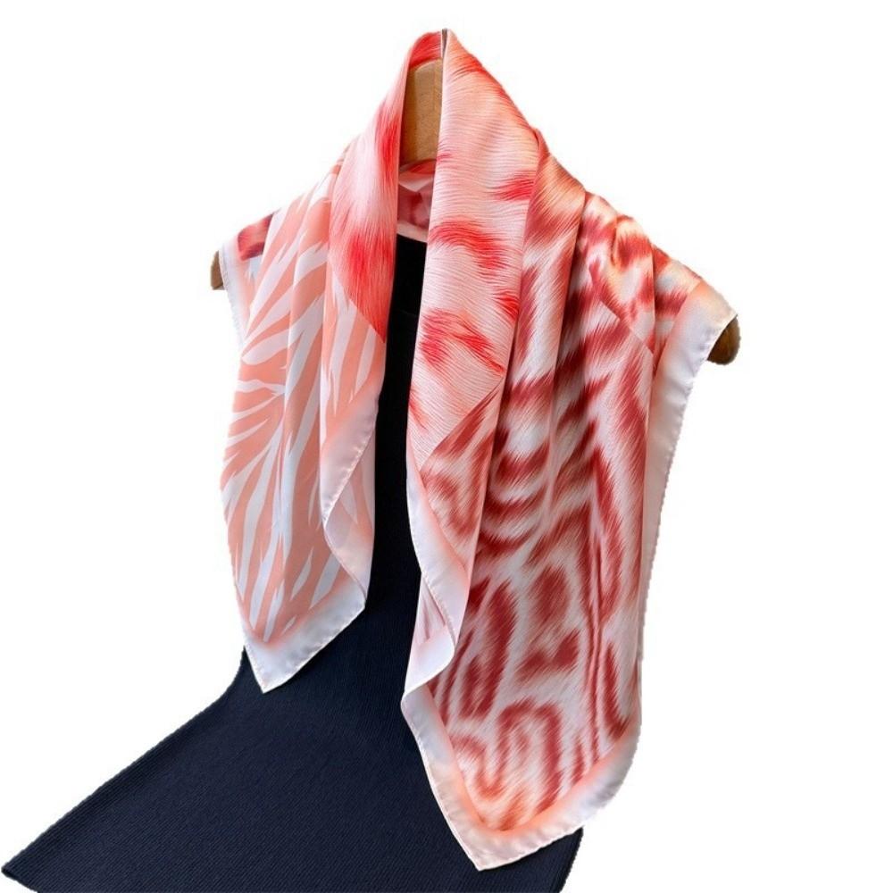 Printed Square Scarf Thin Headband New Silk Scarf Women