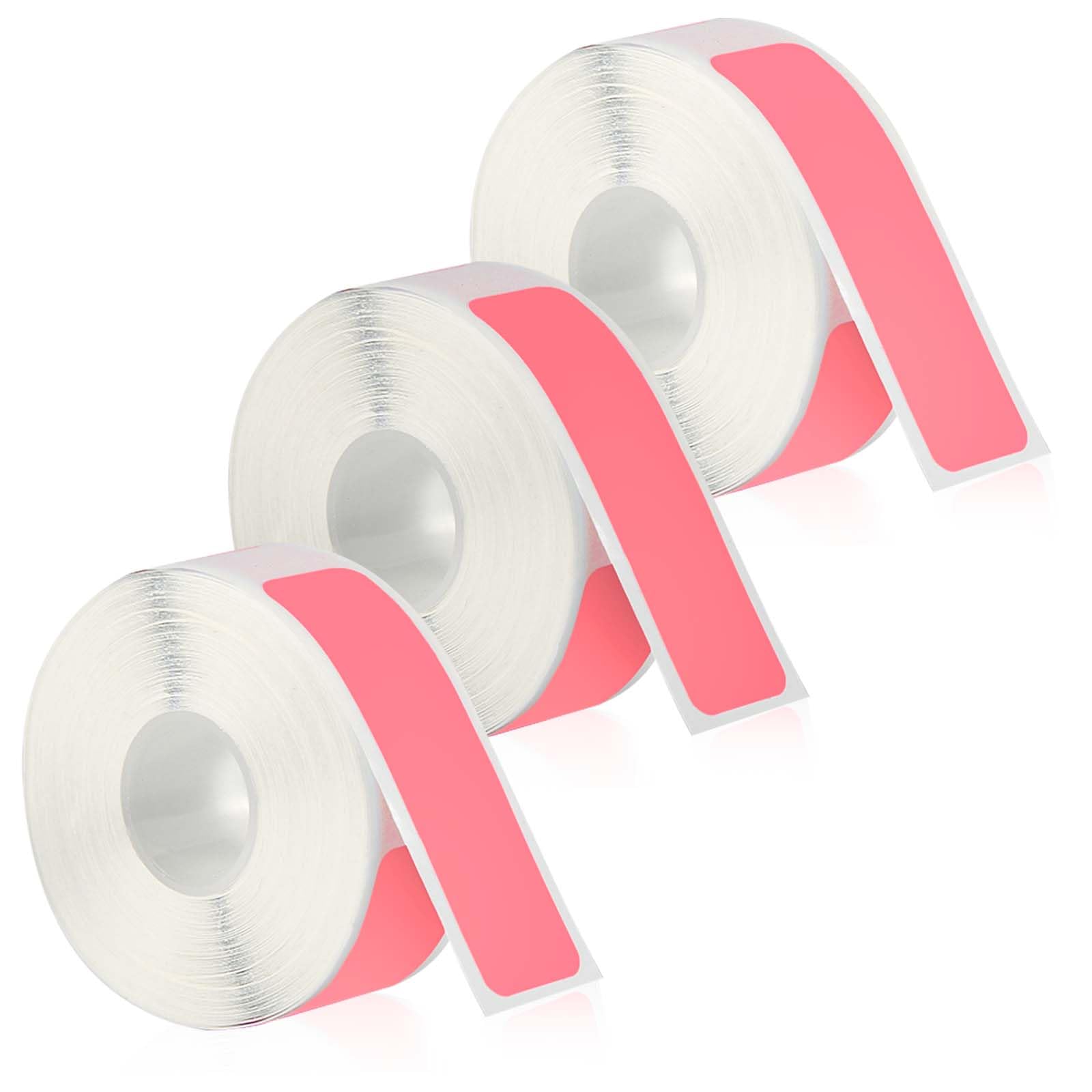 

3 Rolls Pink Color Stickers Suitable for D30, 12*40Mm (1.2*3.99cm) Gap Sticker Paper, 160 Sheets Per Roll 3 Rolls амаранту рожевого кольору