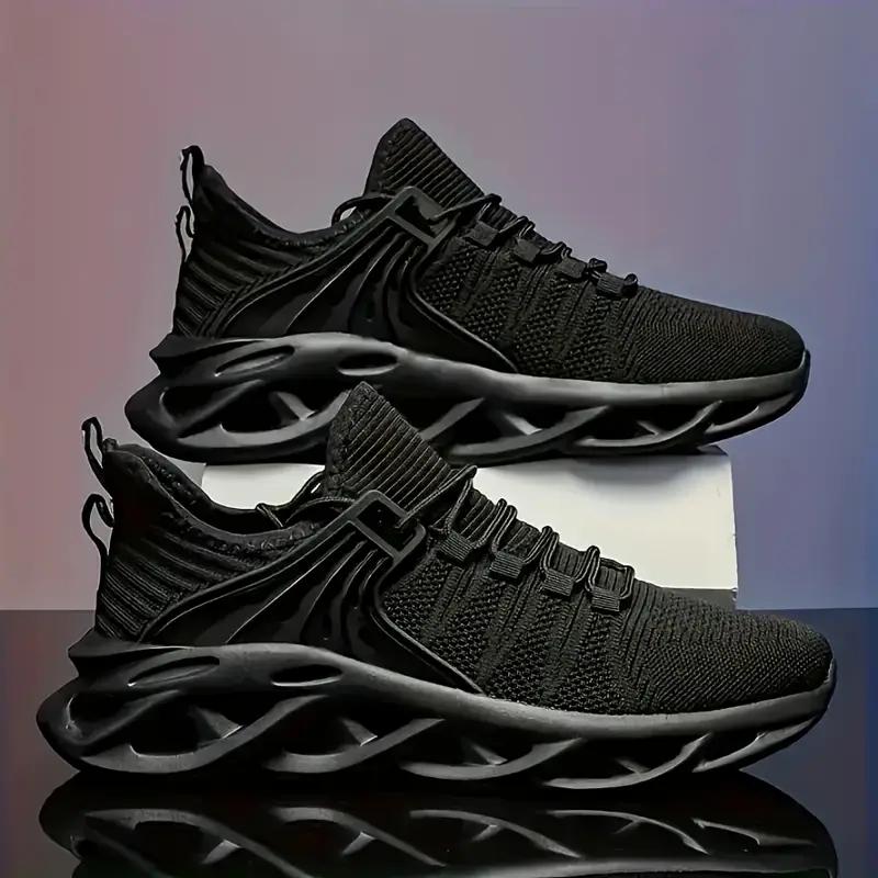 Men's Breathable Casual Sneakers Air Mesh Running Shoes Lightweight Summer Outdoor    Fashionable Rebound Running Shoes