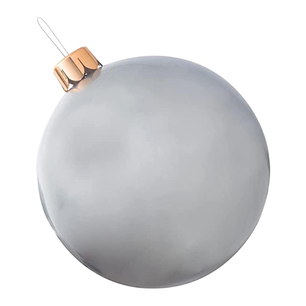 30/45/65/75CM Christmas Inflatable Ball PVC Blow Up Ball 8 Colors Decorated Ball With Stakes To Fasten Ball Happy new year