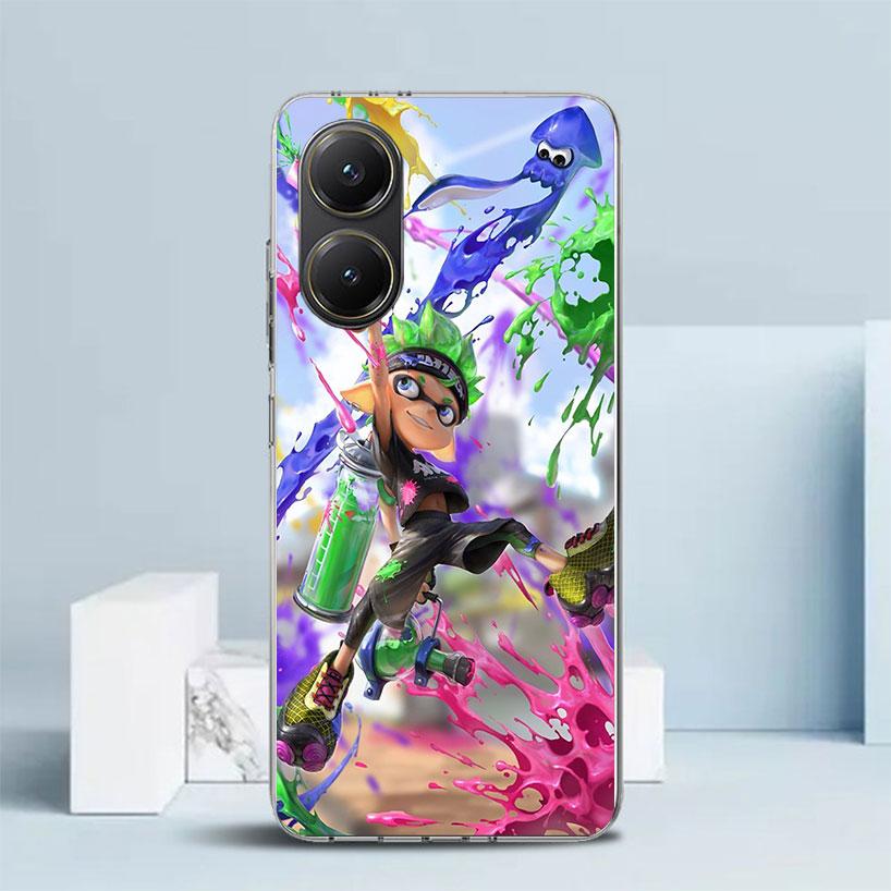 Game S-Splatoons Soft Cover for Xiaomi Poco F7 Ultra X7 X6 X5 Pro M7 Phone Case Redmi 15 15C 13 13C 12 12C 10 10C Print Shell Po