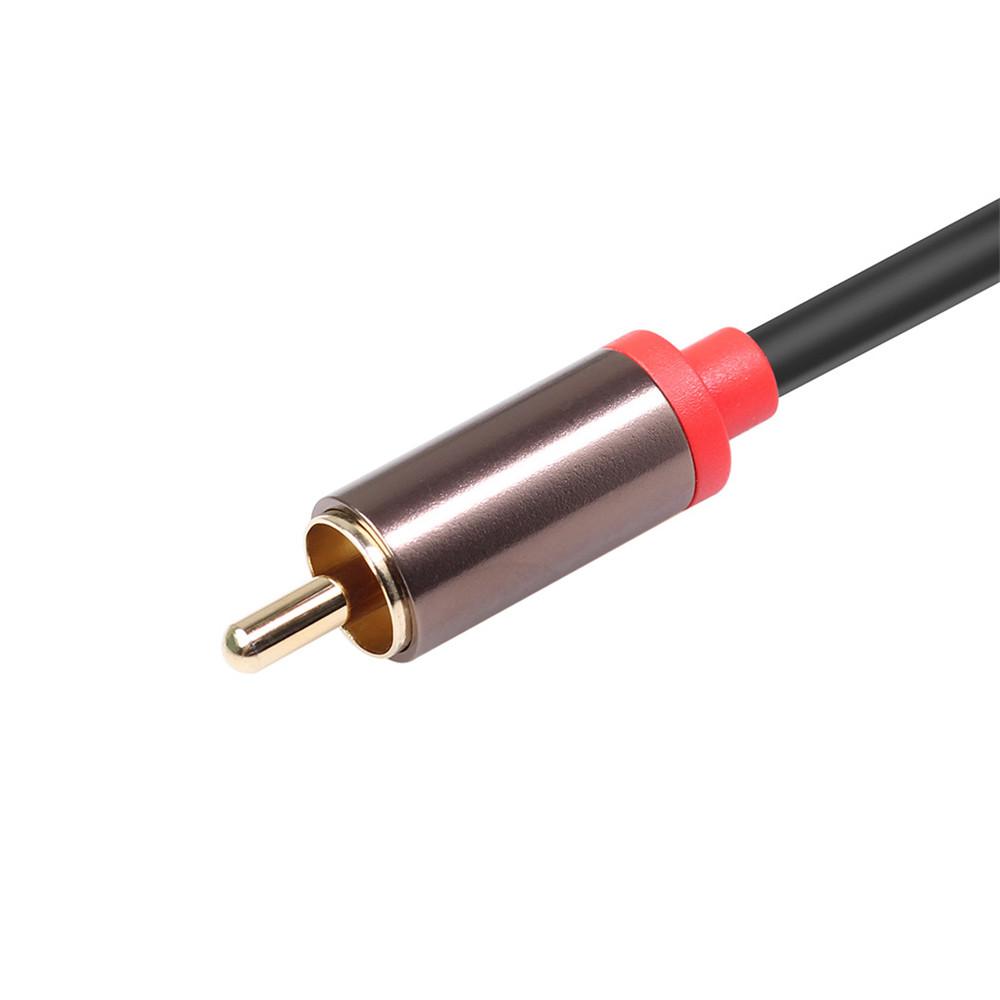 1 x 3.5mm-2RCA Audio Cable 30AWG 2RCA to AUX Cord 2-RCA to 3.5mm Y-Cable Adapter