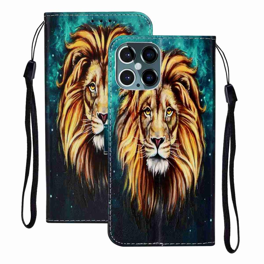 Male Lion Pattern Shockproof Card Slots PU Leather Wallet Case for iPhone,Samsung,Huawei,Xiaomi,Moto,Tecno,Google,Nokia,Oppo,ZTE,Blackview...