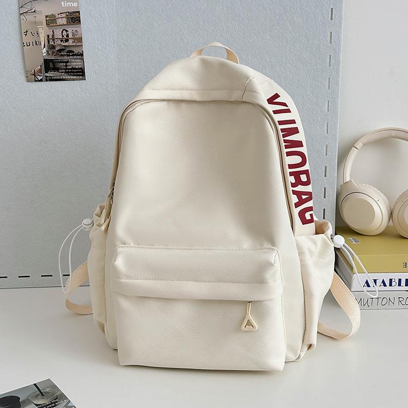 New Korean Style Campus Backpack Large Capacity Lightweight Student Schoolbag Women's Fresh Travel and Casual Letter Backpack