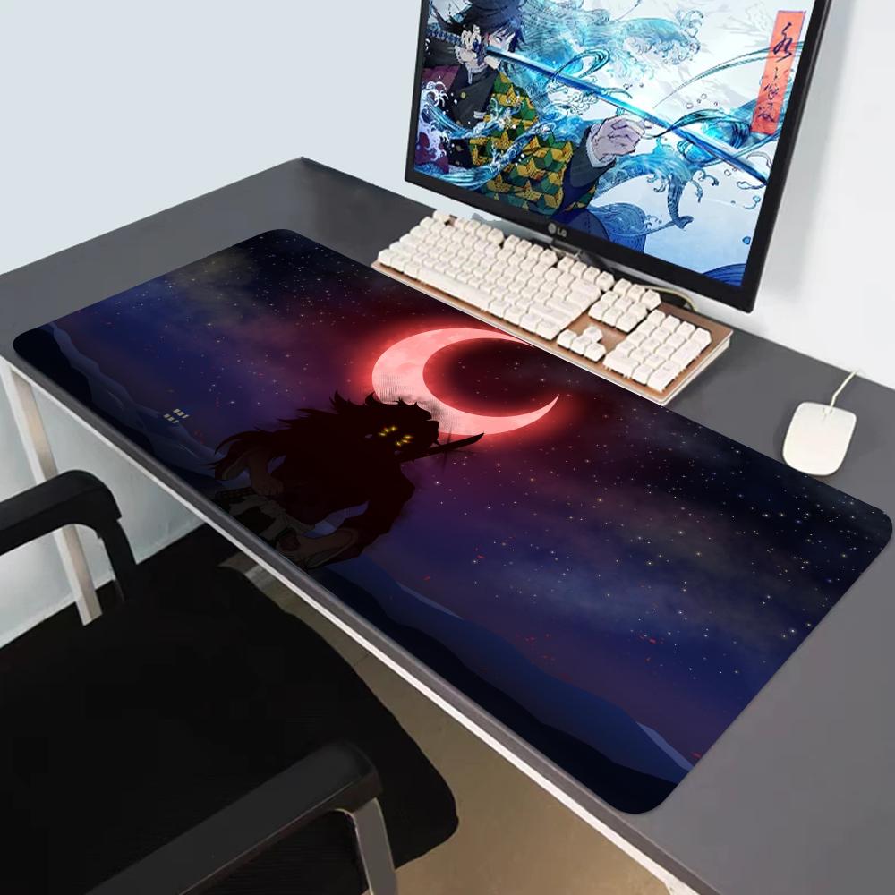 PC Red  White Anime Character Gaming Mouse Pad Waterproof Desk Mat for Gamers