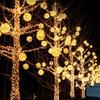 Year 20Cm Hanging Light Led Light Multiple Colors Rattan Ball Fairy Light String Waterproof Garden Holiday Gift