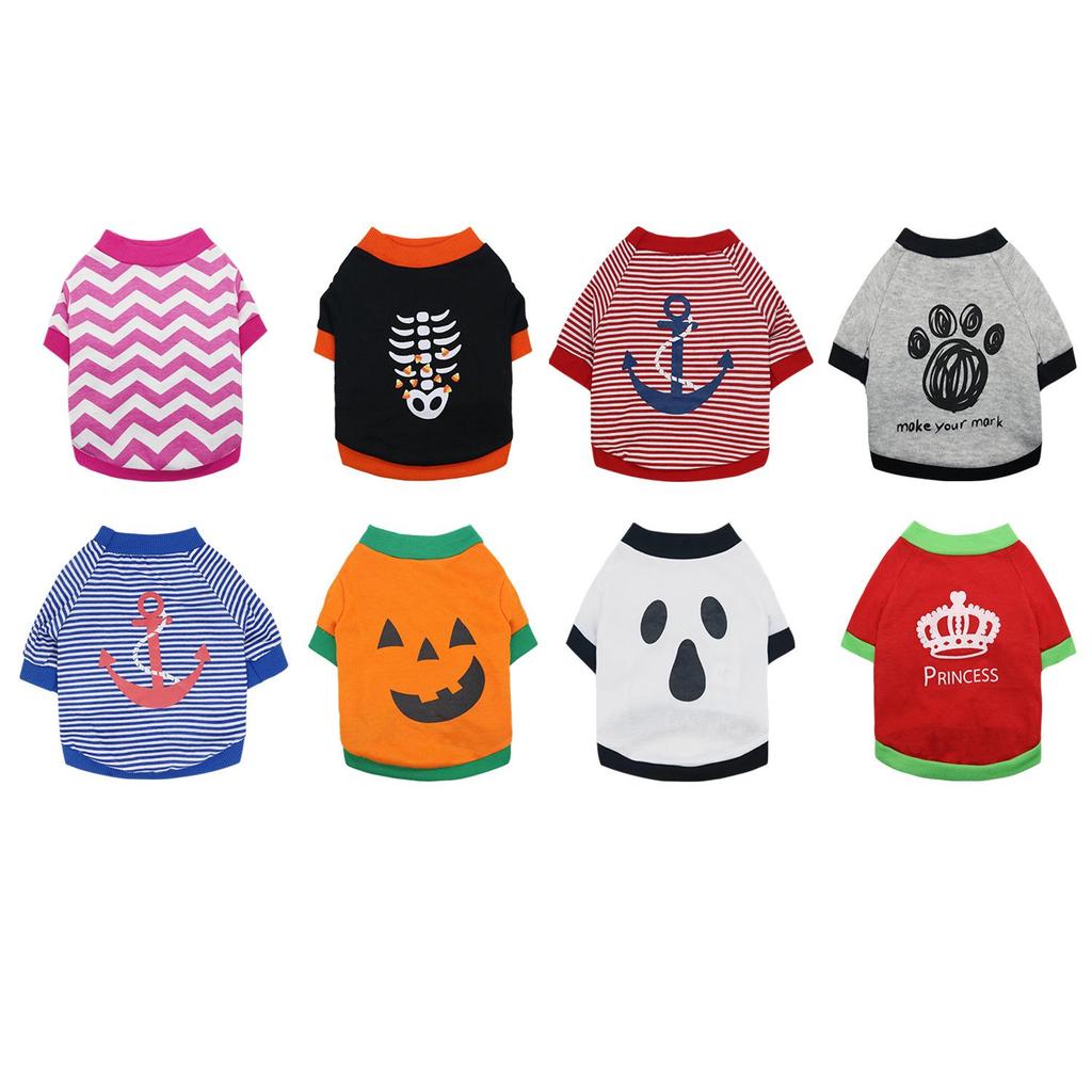 Trendy Small Dog & Cat Clothes for Spring/Autumn - Thin Style for Teddy, Bichon, Corgi, Pomeranian, Puppy. Perfect for Summer!